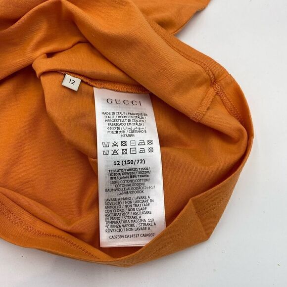 Kids authentic Gucci T-shirt size 12 made in Italy - Picture 5 of 6